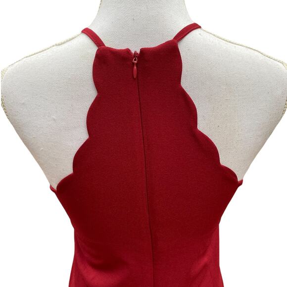 Lulus Endlessly Endearing Wine Red Dress Women's Size Extra Small - Picture 9 of 13